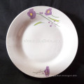 Plato de cena blanco llano de 9.5 pulgadas porcelana china